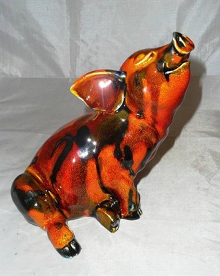 Lot 139 - Peggy Davies ceramics character pig, artists trial signed by Martin Thompson