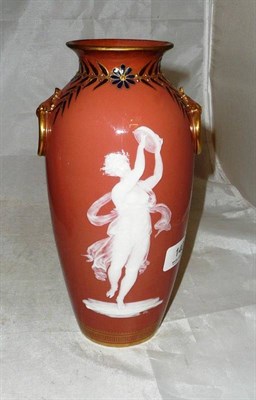 Lot 140 - Late 19th century Minton pate-sur-pate vase