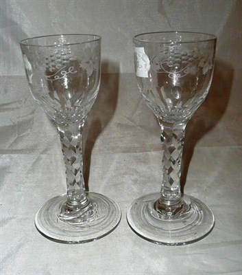 Lot 152 - A pair of 18th century drinking glasses