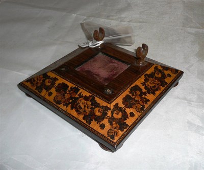 Lot 162 - A Tunbridgeware inkwell (a.f.)