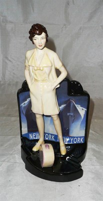 Lot 304 - Peggy Davies ceramics hand painted figure "Tallulah Bankhead"