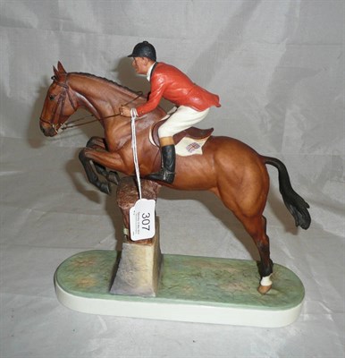 Lot 307 - A Royal Worcester porcelain figure of fox hunter and Lt Colonel H M Llewellyn CBE, 1960,...