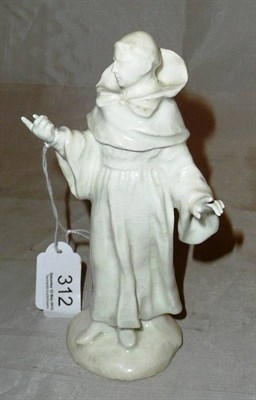 Lot 312 - Bow porcelain figure of an Abbot