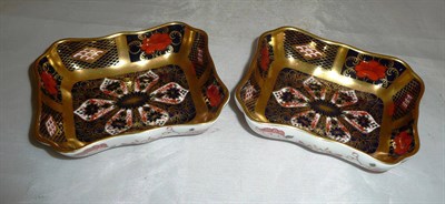 Lot 321 - Two Royal Crown Derby pin trays