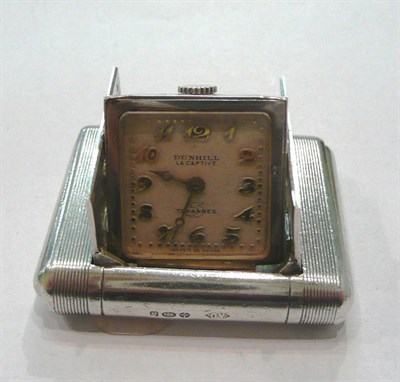 Lot 351 - A purse watch signed Dunhill, case stamped 925