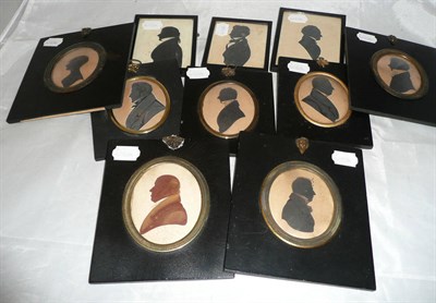 Lot 397 - A collection of ten various silhouettes