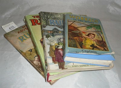 Lot 410 - Rupert Annual, circa 1940's; More Adventures of Rupert, circa 1940's; The Monster Rupert (dust...