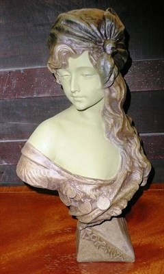 Lot 547 - A reproduction Art Nouveau style bust