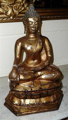 Lot 551 - A Thai gilt bronze Buddha