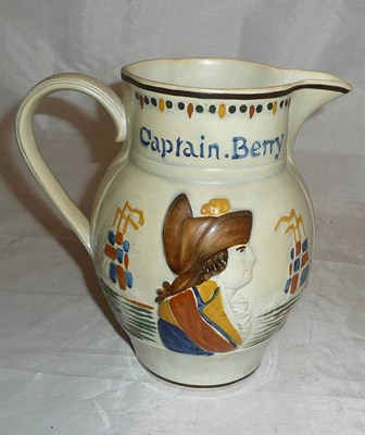 Lot 615 - 1799 Nelson/Berry Prattware jug