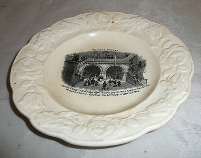 Lot 616 - 1843 Opening of the Thames tunnel child's plate