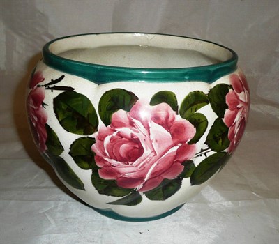 Lot 624 - Wemyss rose painted planter