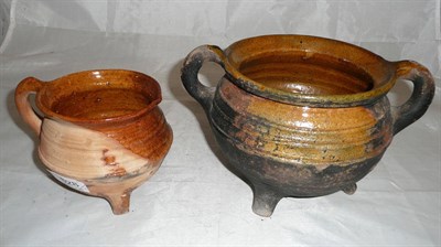 Lot 628 - Two 17th century Dutch cooking pots