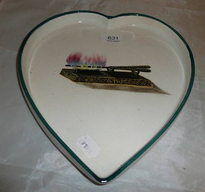 Lot 631 - Wemyss heart shaped dish