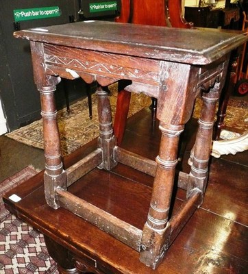 Lot 712 - Oak joint stool