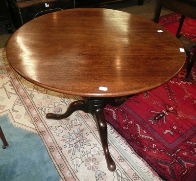 Lot 727 - George III mahogany tripod table