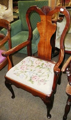 Lot 757 - Early Georgian walnut armchair