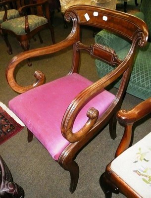 Lot 758 - Regency mahogany carver chair