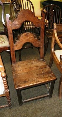 Lot 761 - An 18th century ladder back dining chair