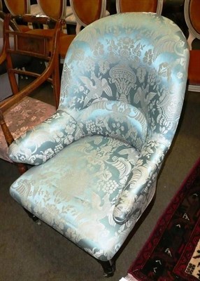 Lot 777 - Rosewood framed Victorian ladies spoon back chair