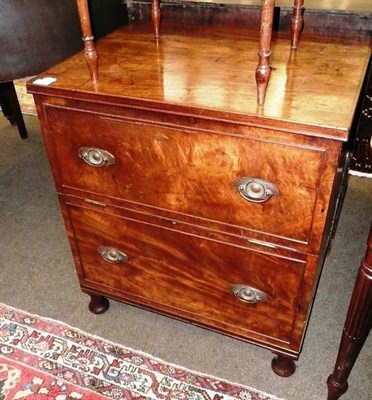 Lot 798 - A mahogany commode