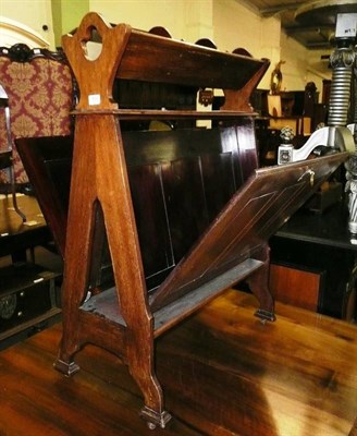 Lot 810 - Mahogany folio stand/bookcase