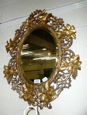 Lot 865 - Victorian giltwood mirror