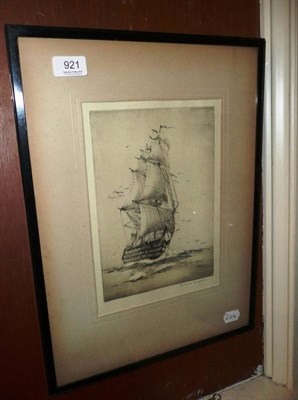 Lot 921 - Rowland Langmaid, HMS Victory Under Sail, signed Rowland Langmaid