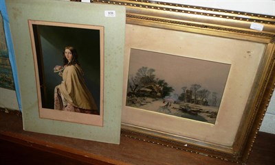 Lot 939 - Five large Baxter colour prints