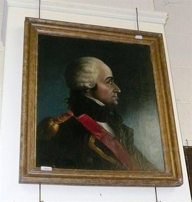 Lot 951 - Oil on canvas portrait said to be General Dumouriez wearing a military uniform (ex collection...