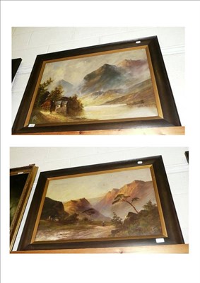 Lot 957 - Pair Joel Owen oil paintings, Scottish scenes