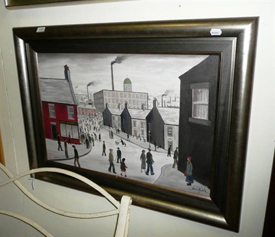 Lot 1006 - After John Wilson (20th/21st century) "A Working Day" after L.S.Lowry, giclee on canvas,...