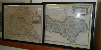 Lot 1022 - Morden (Robert) The North Riding of Yorkshire, hand coloured map and Morden (Robert) The East...