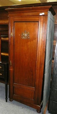 Lot 1078 - Mahogany armoire and key