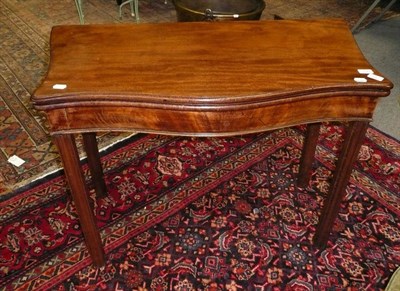 Lot 1147 - A George III mahogany card table