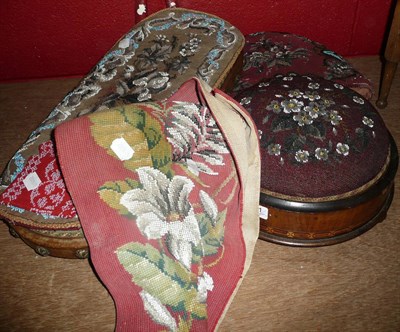 Lot 1201 - Collection of beadwork including tea cosy, teapot stand, footstool etc