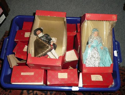 Lot 1203 - Twelve Peggy Nisbet dolls in boxes