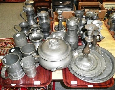 Lot 1226 - A collection of Georgian and Victorian Pewter, circa 1780 and later (Quantity)