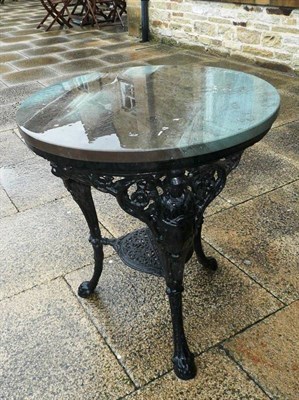 Lot 1161A - Metal circular pub table