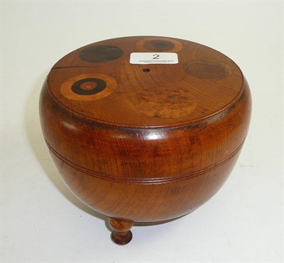 Lot 2 - An elm box and cover