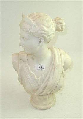 Lot 74 - 19th century female bust