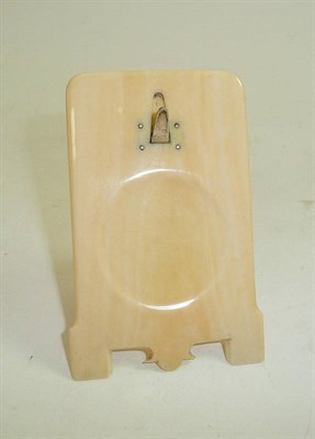 Lot 135 - Small ivory easel back watch stand