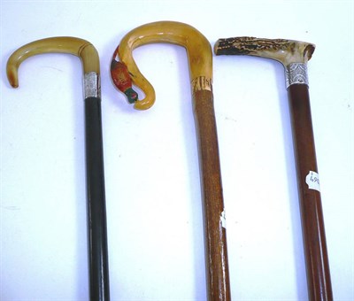Lot 179 - Three walking sticks