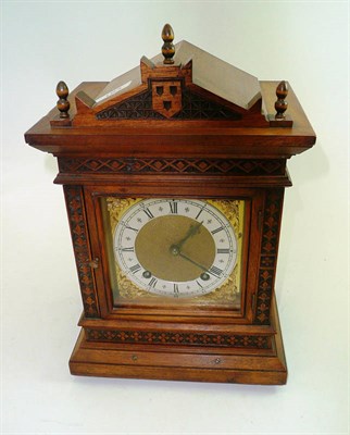 Lot 194 - A striking mantel clock, movement back plate stamped W&H