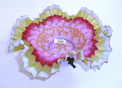 Lot 208 - A glass fancy dish