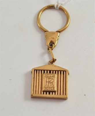 Lot 368 - A 9ct gold Rolls Royce key fob