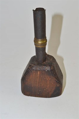 Lot 379 - An 18th century Crofter's candlestick