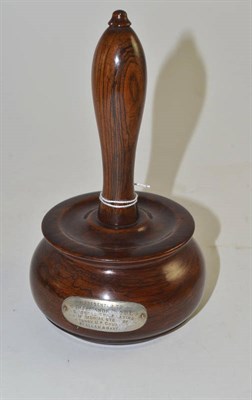 Lot 382 - A lignum mallet