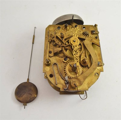 Lot 401 - A French 18th century clock movement signed Bouchet Paris no.101