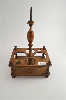 Lot 427 - A rosewood bottle stand